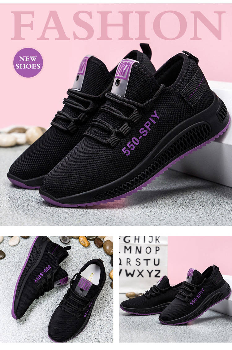 New Products to Sell Latest Flat Shoes for Women Cheap Price Light Sport Shoes