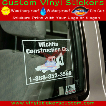 removable car window decorative static cling sticker