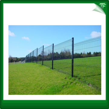 Commercial rigid 3D mesh fencing system