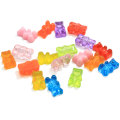 Mode Leuke Hars Gummy Bear Hanger Bedels Voor Vrouw Meisjes Cartoon Sieraden Bevindingen DIY Groothandel 10 * 17mm