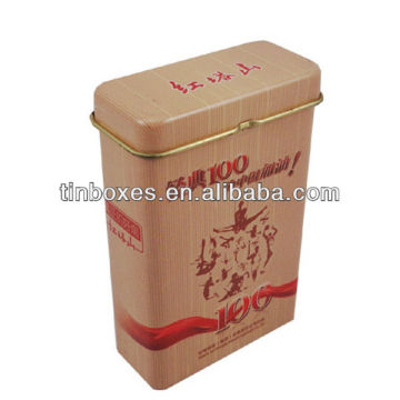 rectangular cigarette tin