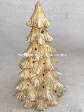 Magnesia christmas tree ornament,polystone christmas figurines