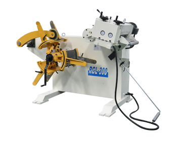 Combo decoiler straightener machine