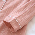 Crepe cotton Pullover home casual pajamas dress