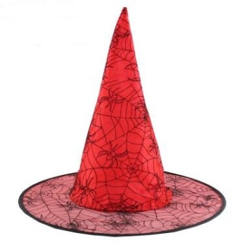 Red grenadine witch hat