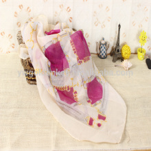 2014 Brand Multi-color 100% polyester knit scarf,Digital Printed fashion lady Scarf