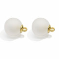 Perles rondes en acrylique de couleur mate