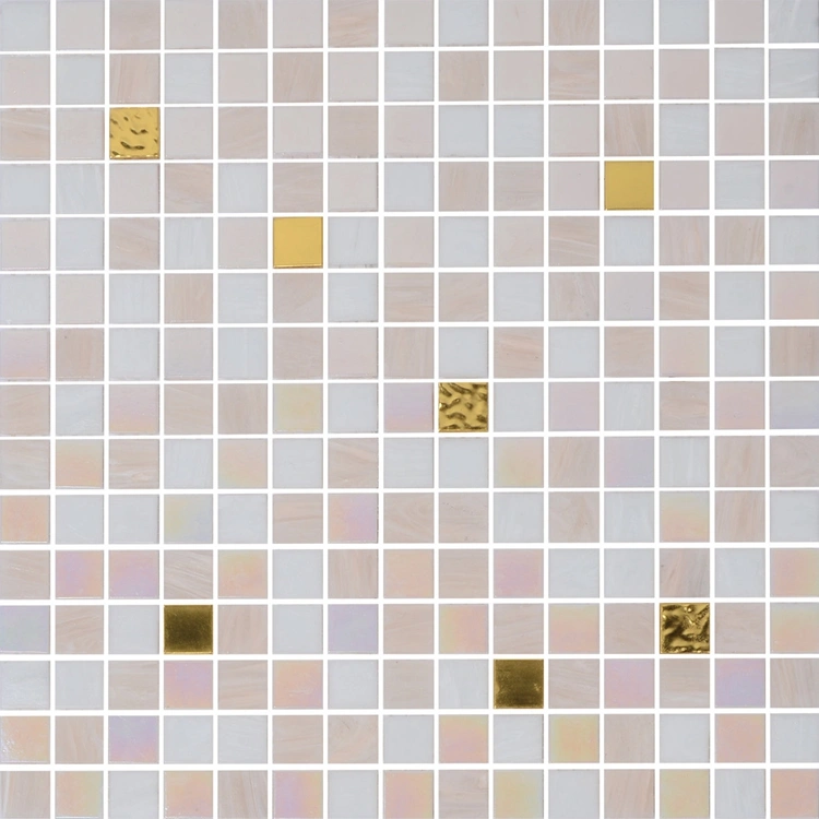 Glossy Surface Square Kitchen Backsplash Tiles Glass Mosaic