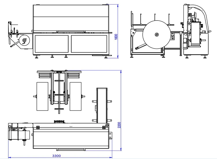 Full Automatic Single Sachet Wet Wipe Packing Machine Four Side Sealing Packaging for Wet Wipes