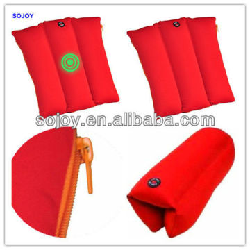 Microbeads Travel Pillow with Vibration Massage