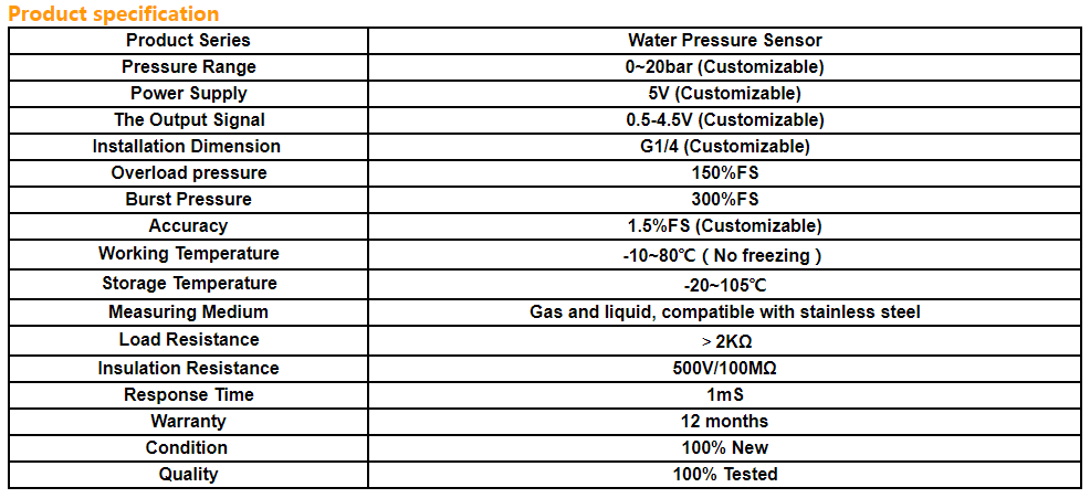 HM5200DP Water pump sensor