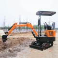 1 ตัน Crawler Mini Excavator ทำงานน้ำหนัก 1 ตัน