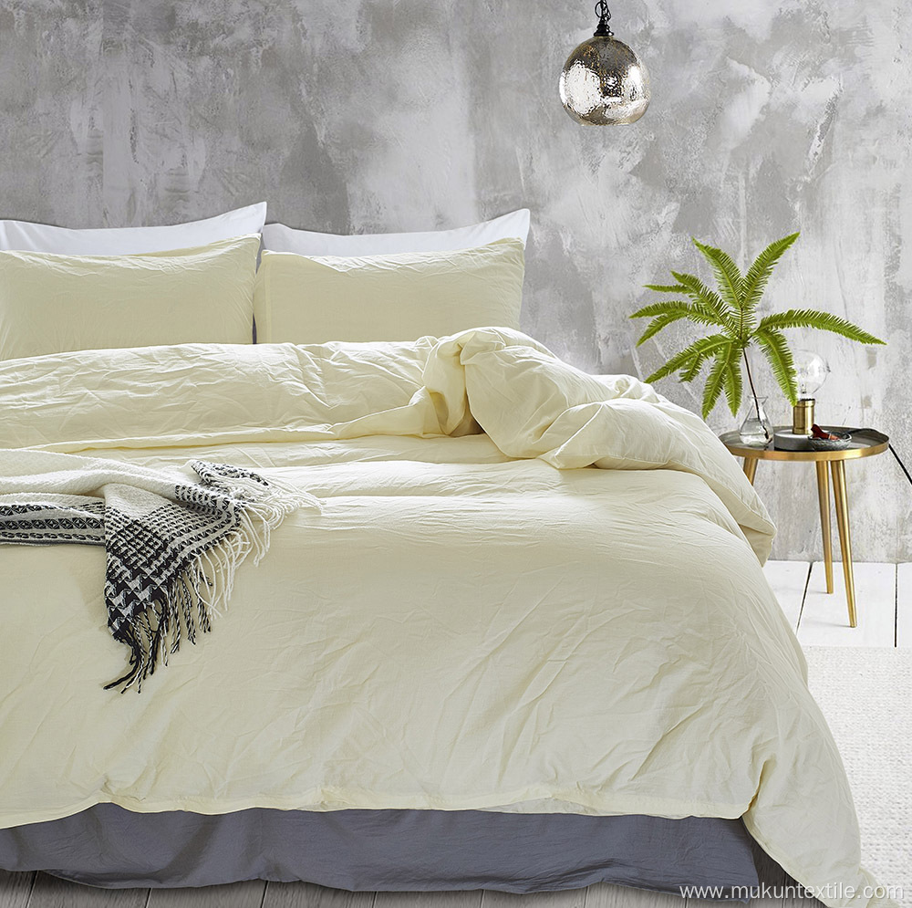 Dyeing washed cotton duvet cover set bedding