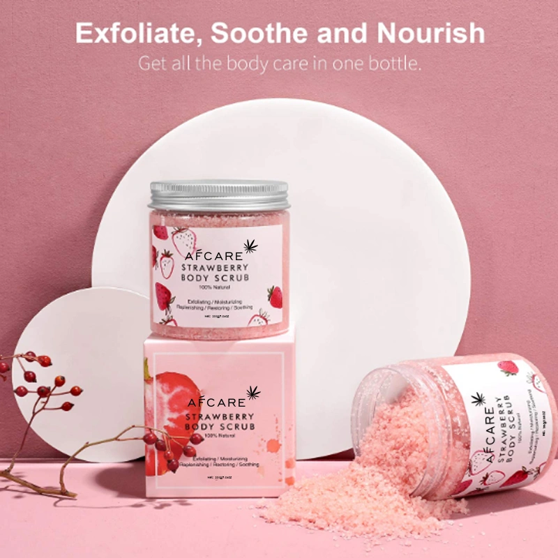 Wholesale OEM ODM Skincare Products Deep Cleaning Anti Aging Anti Wrinkle Moisturizing Exfoliating Smooth and Natural Cacumber Face ND Body Scrub