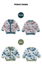 Children's Cartoon Knitted Jacket