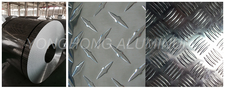 Aluminium  tread  checker plate aluminum sheet aa1100 6063 5005 h34