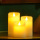 Real Wax Battery Operated Led Flameless Pillar Candles