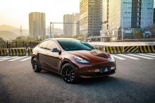 Liquid Metal Brown Vinyl Car Wrap Film 1.52*18M