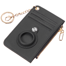 Custom Microfiber Synthetic Leather RFID Blocking Keychain Card Holder