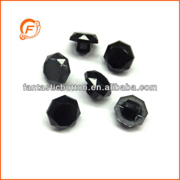 black shank acryl material button