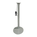 Adjustable height oval gas lift table base