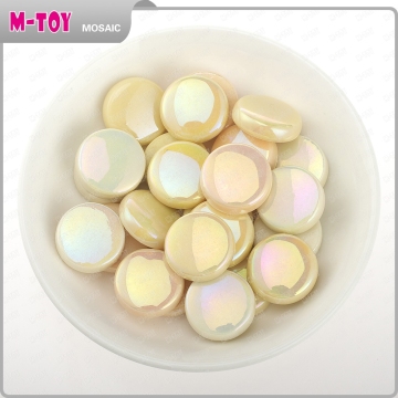 20SRL11 Orange Luster Round mosaic diy materials