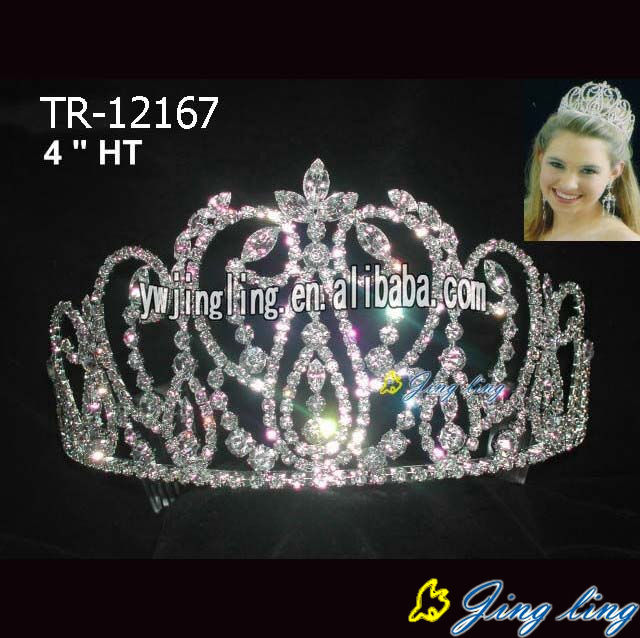 4 Inch Beauty Queen Crowns For Banquet