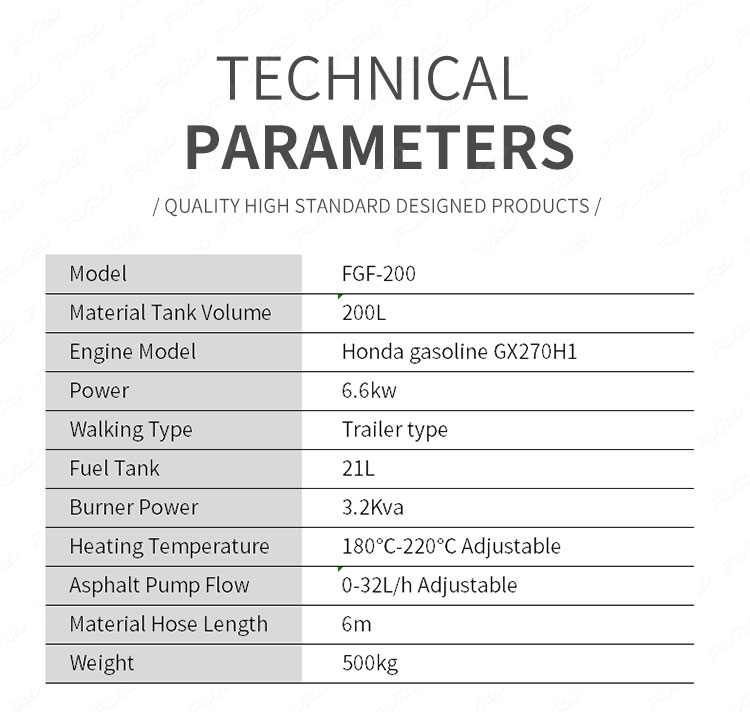 200L road repair machine