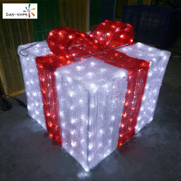 Cheap nice lighted christmas gift boxes rope light small gift boxes for sale