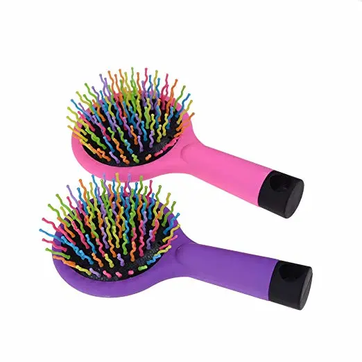 Double Side Mini Plastic Professional Hair Brush