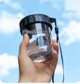 Kompaktowa sportowa przenośna plastikowa butelka na wodę dla dzieci
