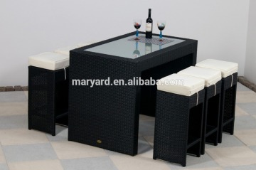 Garden bar table and chairs