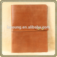 Custom Leather Business Portfolio/File Folder with Writing Pad