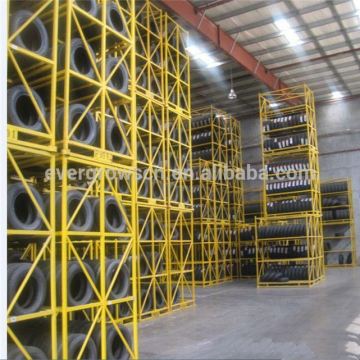 Movable Metal Stacking Tyre Rack,Back To Back Stacking Tire Rack,Semi-Trailer Spare Tire Rack