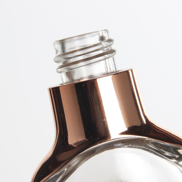 30 мл прозрачная плоская стеклянная бутылка-капельница