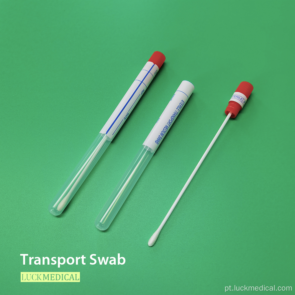 PS Swab de transporte de amostragem de plástico com tubo FDA