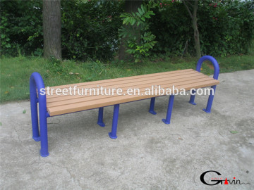 Outdoor long recycled plastic benches