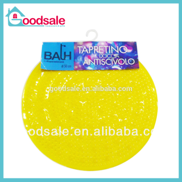 2016 Factory Whosale PVC Suction Cup Design Round Shower Mat