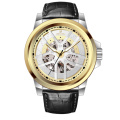 Wheels Shape Dial Automatic Mechanical Skeleton Watch