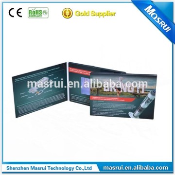 Creative marketing tools -video book/lcd video card for iphone mobile phone advertising gift card