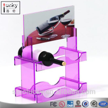 High quality clear acrylic wine rack Popular in home, hotels, wine bars, restaurants & KTV