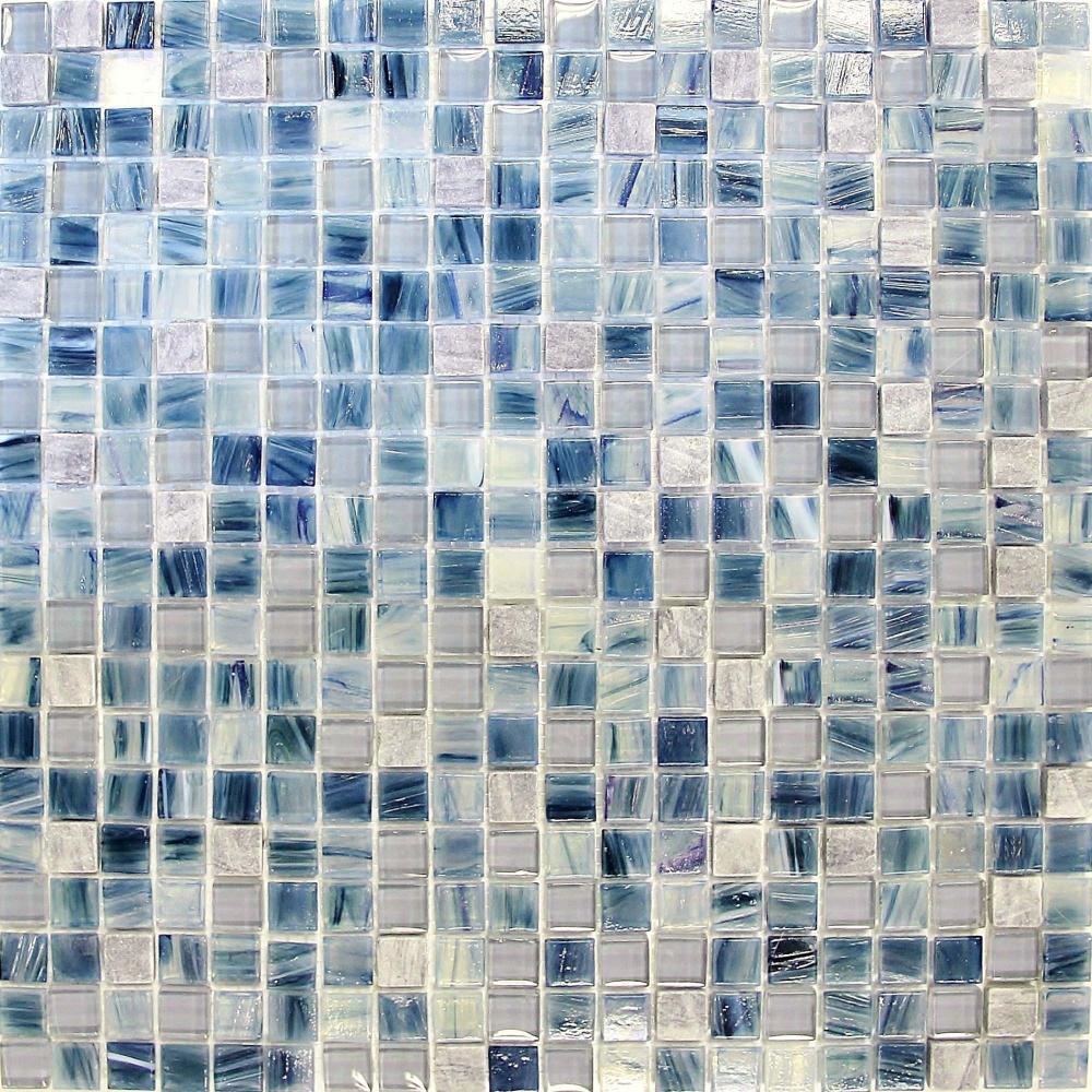 Carreaux de mosaïque de luxe Blue Associated Stone Series