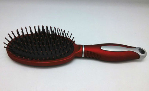 cushion hair brush , personalized plastic hair brush