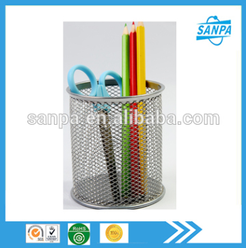 Hangzhou High Quality Office Stationery Metal Mesh Round Pen Holder