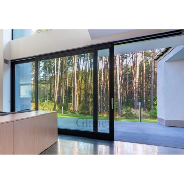 Imagery Big Glass LOWE Smart Lock Double Sliding Aluminum Patio Door