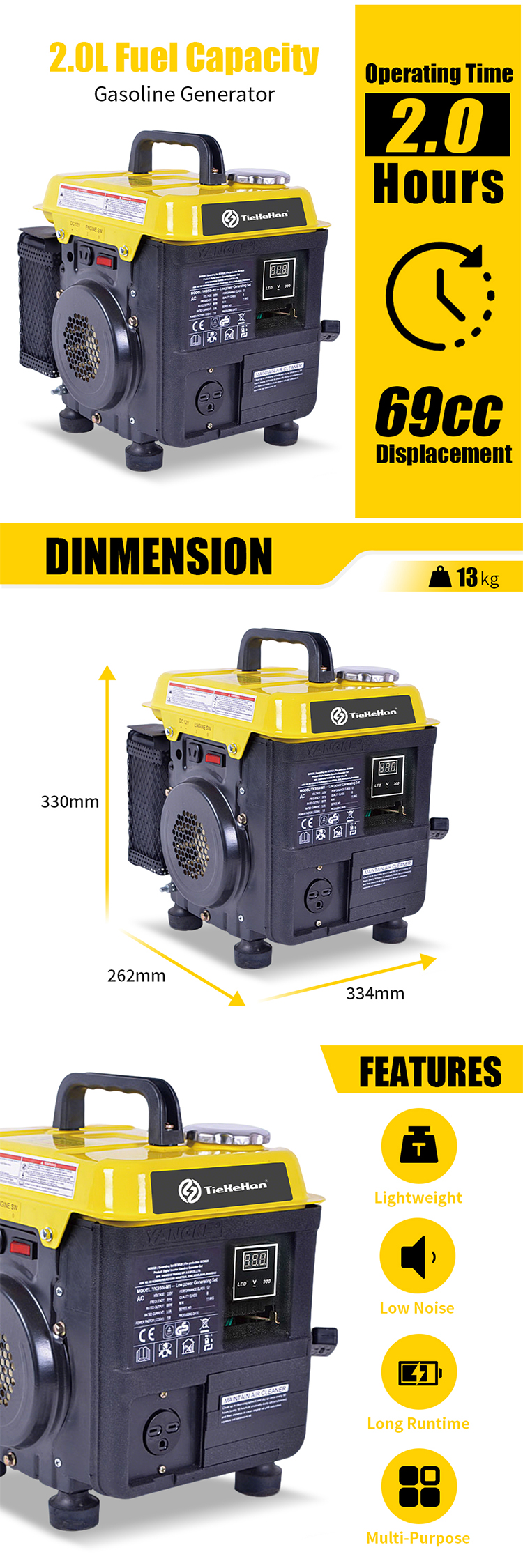 Generador inversor TKH1200i(13) TKH1200i Inverter Generator(13)