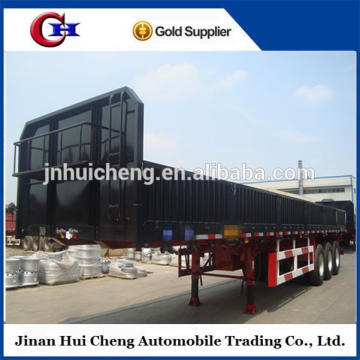 Flat Bed Side Wall Semitrailer For Tractor Truck Head