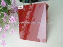 Colored coated glass - Ruby