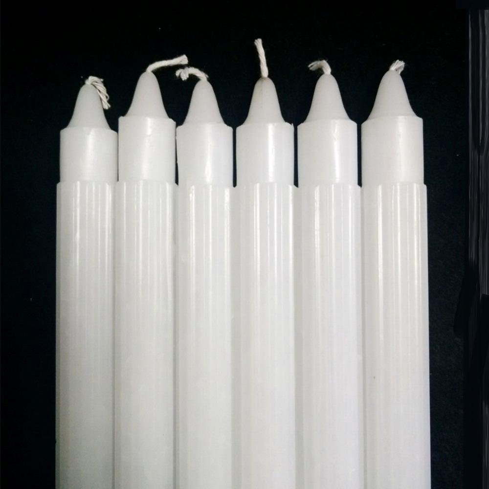 white household candles 