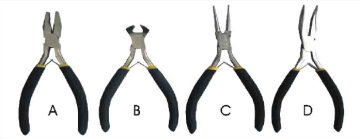 Mini Pliers 4PCS with Dipped Handle